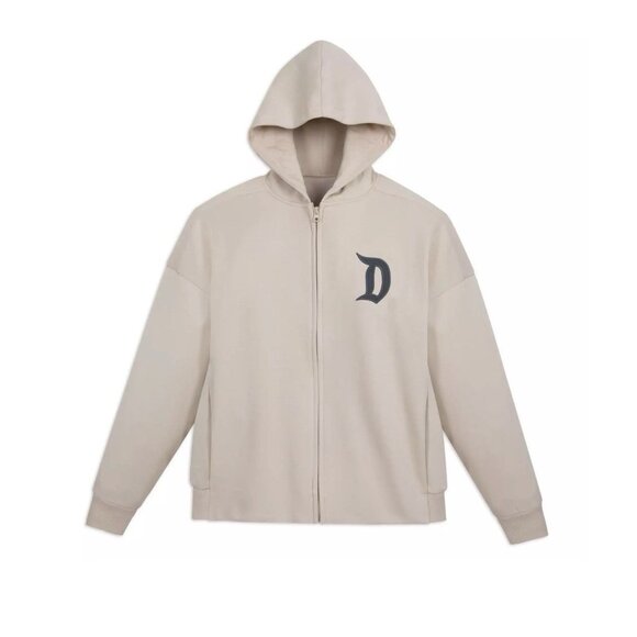 Disney Parks  DISNEYLAND Logo Zip Hoodie Beige Adult Size XL - Picture 2 of 7